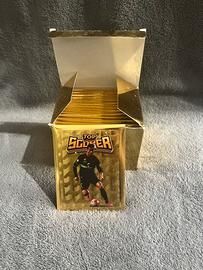 Box dorato carte calcio 15 pacchetti sigillati