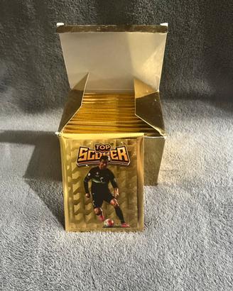 Box dorato carte calcio 15 pacchetti sigillati