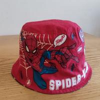 Capello bambino 54 cm, reversibile, spiderman 