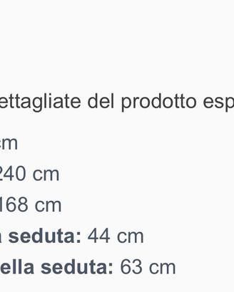 Divano 3 posti + puff