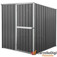 Box da giardino lamiera 175x185cm grigio scuro