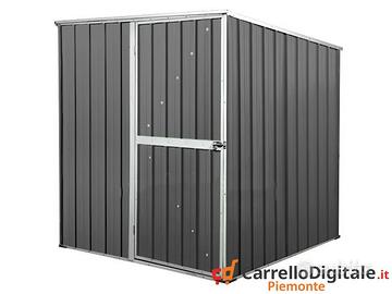 Box da giardino lamiera 175x185cm grigio scuro