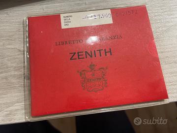 Garanzia Zenith 18kt anni 60