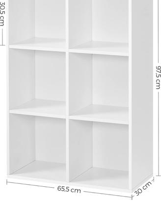 Scaffale / Libreria 6 cubi