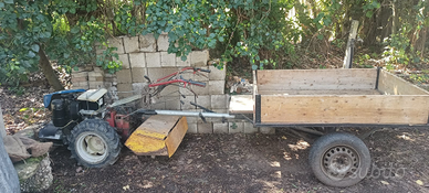 Motocoltivatore 14cv, motore Lombardini e accessor