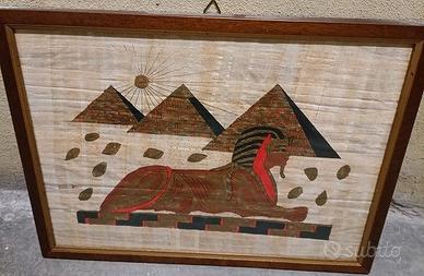 Quadro Souvenir EGITTO su pergamena