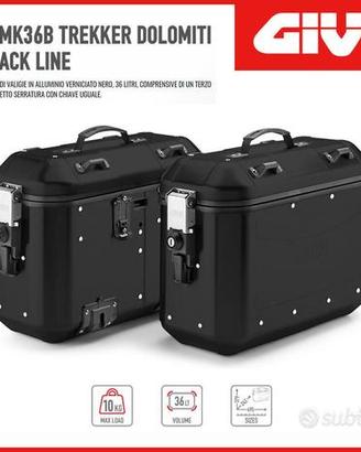 Kit Valige givi trekker dolomiti alluminio 36 nere