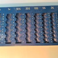 contenitore per monete Euro