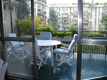 TAVOLO TERRAZZO/GIARDINO EMU + 4 SEDIE