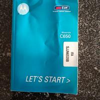 Libretto istruzioni Motorola C650