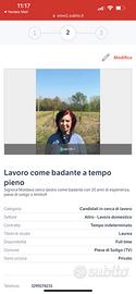 Lavoro come badante a tempo pieno