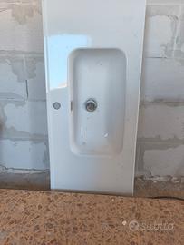 Lavabo in ceramica 100 cm – Nuovo
