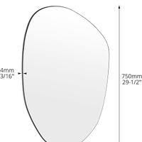 QWORK® Specchio da Parete Moderno