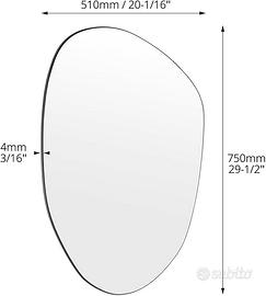 QWORK® Specchio da Parete Moderno