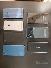 Lotto 7 smartphone ricambi iPhone, Honor, Huawei,,