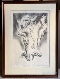 Litografia Rino Ferrari edizione numerata del 1971