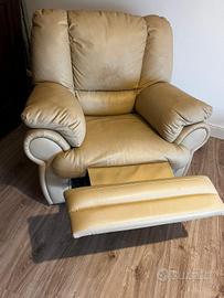 Poltrona in pelle