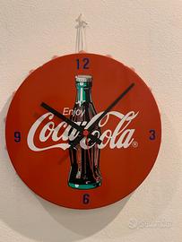 Orologio pubblicitario a tappo Coca Cola