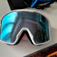 Mascherina da scii snowboard Oakley bianca Prizm