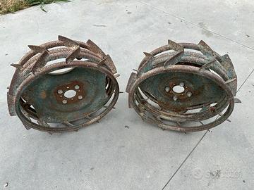 Route dentate di ferro per motocoltivatore