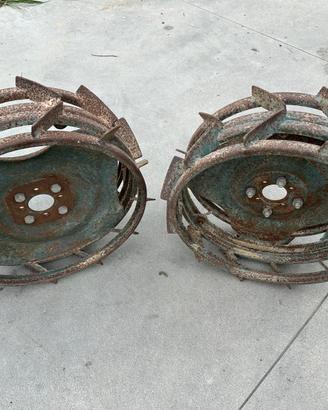 Route dentate di ferro per motocoltivatore