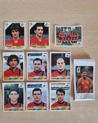 10 Figurine Panini Spagna '90 & '98 + Lamine Yamal
