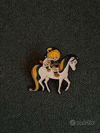 Iridella spilla smaltata vintage