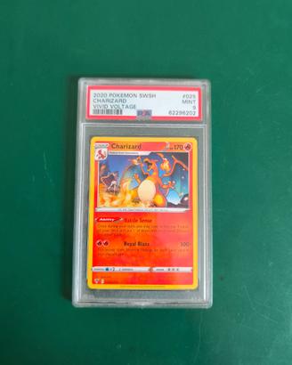 PSA 9 MINT Charizard 025/185 Vivid Voltage Pokemon