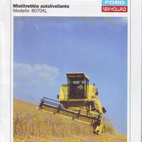 Brochure depliant New Holland 8070 AL