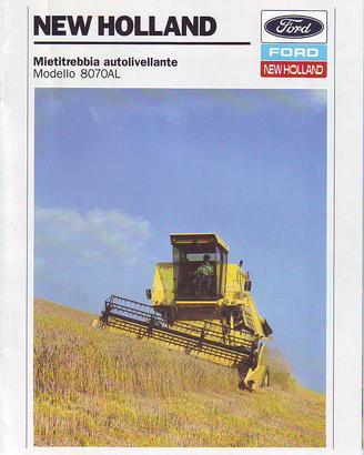 Brochure depliant New Holland 8070 AL
