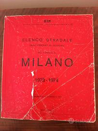 Elenco telefonico stradale Milano 1973
