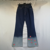 Jeans vintage con decori tg 40