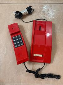 Telefono Vintage Telcer Rosso Design Italiano SIP