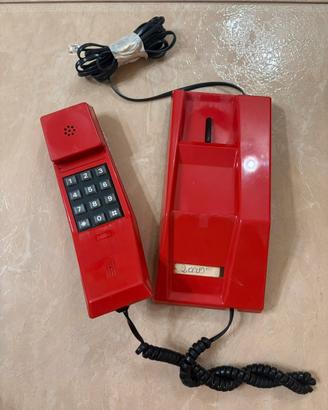 Telefono Vintage Telcer Rosso Design Italiano SIP