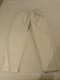 Pantaloni in eco pelle di Paola Prata tg 44