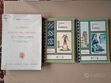 Libri scientifici per scuola media sup. liceo sci