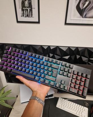 tastiera da gaming + tappetino 