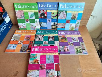 set 7 fascicoli fai e decora da collezione 