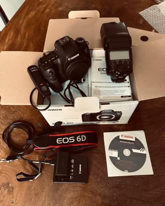EOS 6D con flash Canon 580 EX