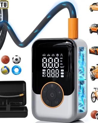 Compressore ricaricabile senza fili 2in1 lcd powe
