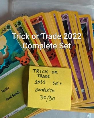 Trick or trade 2022 Pokemon set completo 30 carte