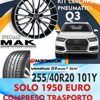 Cerchi in lega con pneumatici audi q3 20