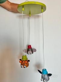 Lampadario x cameretta con tre portalampada