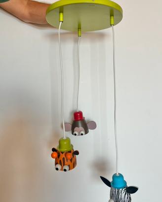 Lampadario x cameretta con tre portalampada
