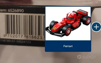 Mini figure lego F1 - modello Ferrari