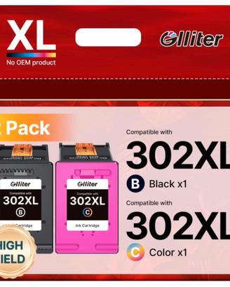 302 XL Rigenerate per HP 302 302XL Cartucce