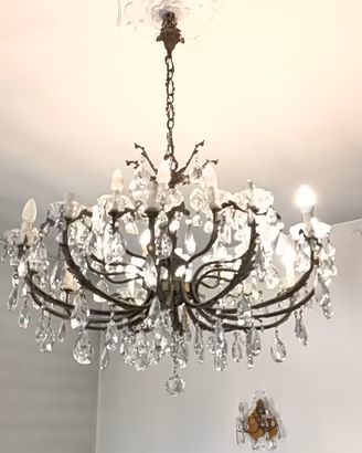 lampadario in vetro murano 24 luci