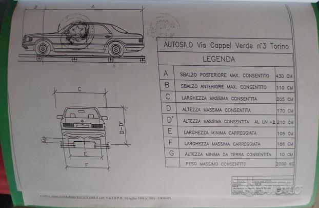 Posto auto vendita