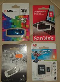 Chiavette usb e micro sd