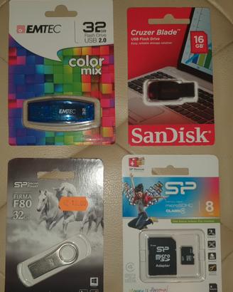Chiavette usb e micro sd
